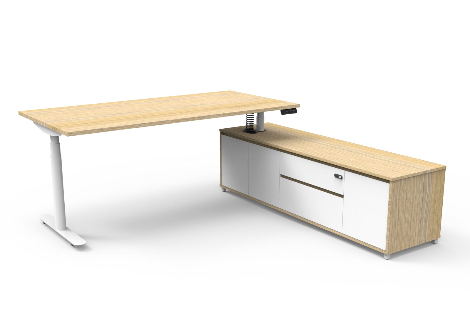 Helix+ Executive Desk & Cabinet