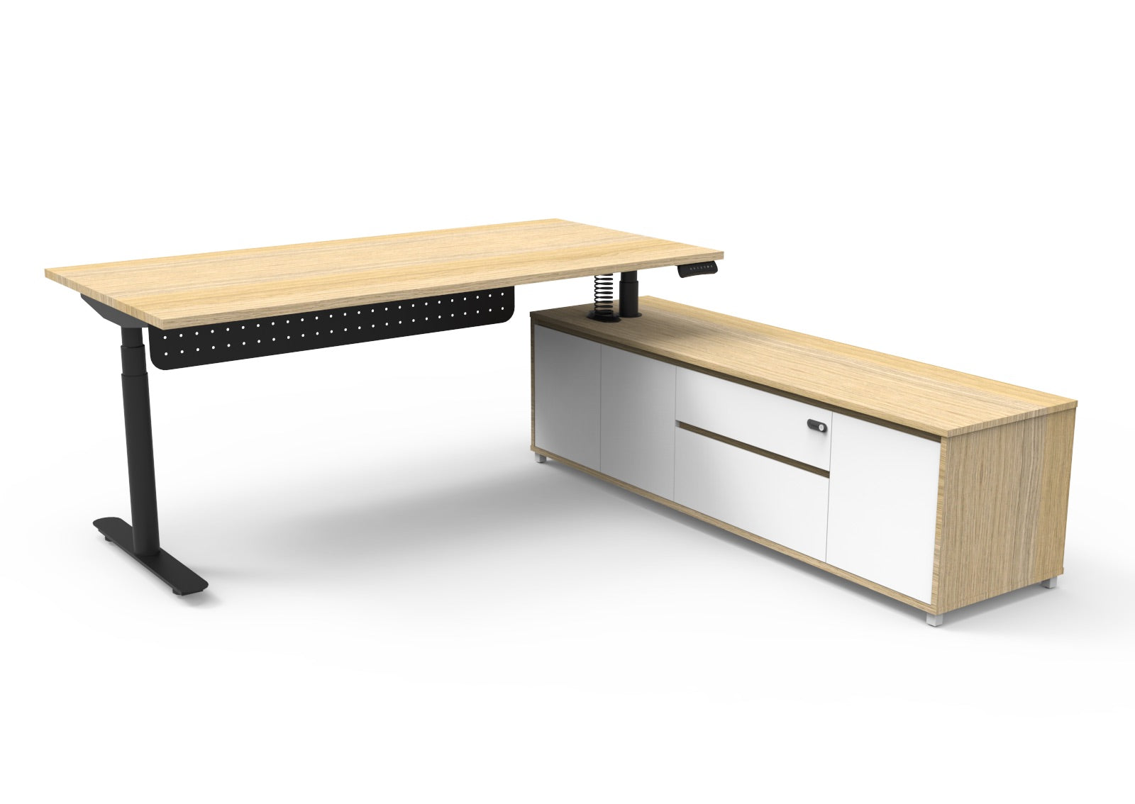 Helix+ Executive Desk & Cabinet