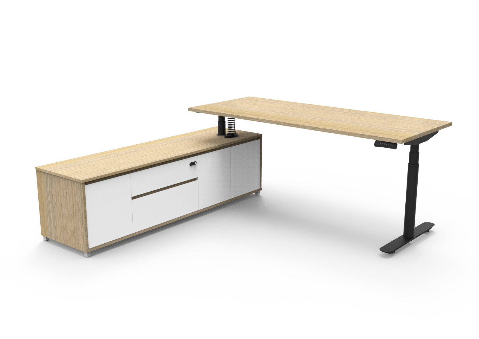 Helix+ Executive Desk & Cabinet