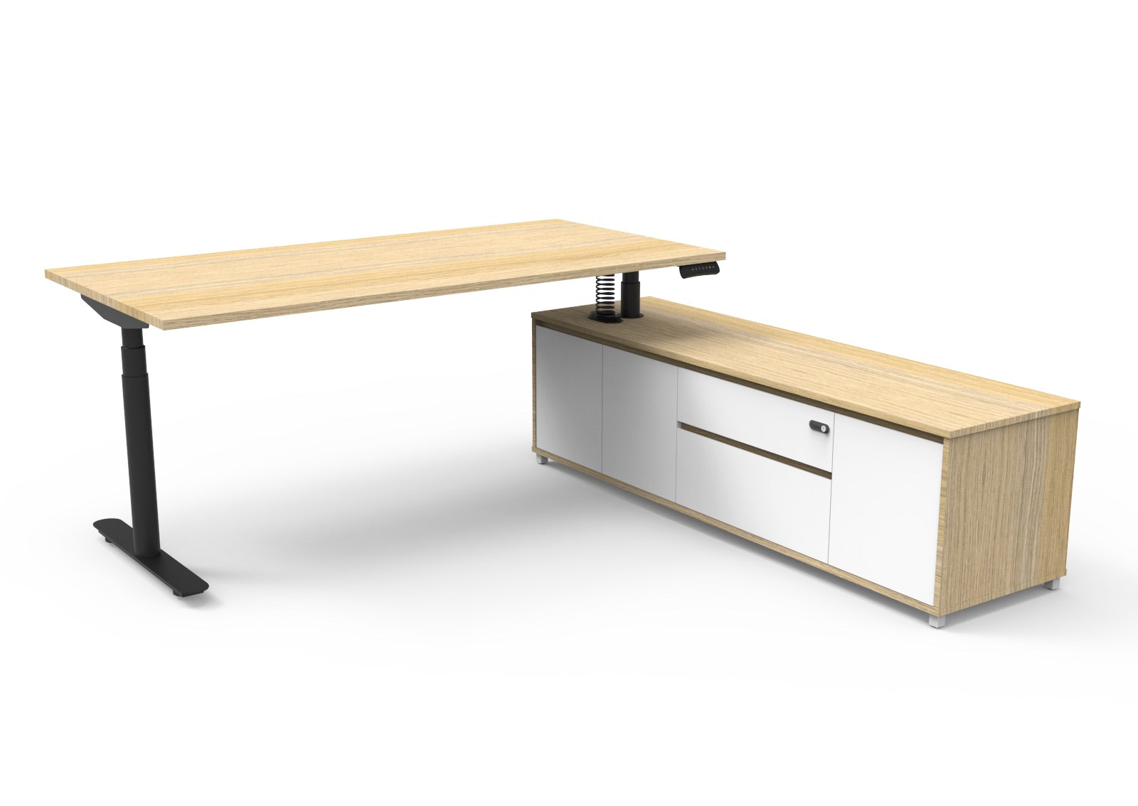 Helix+ Executive Desk & Cabinet