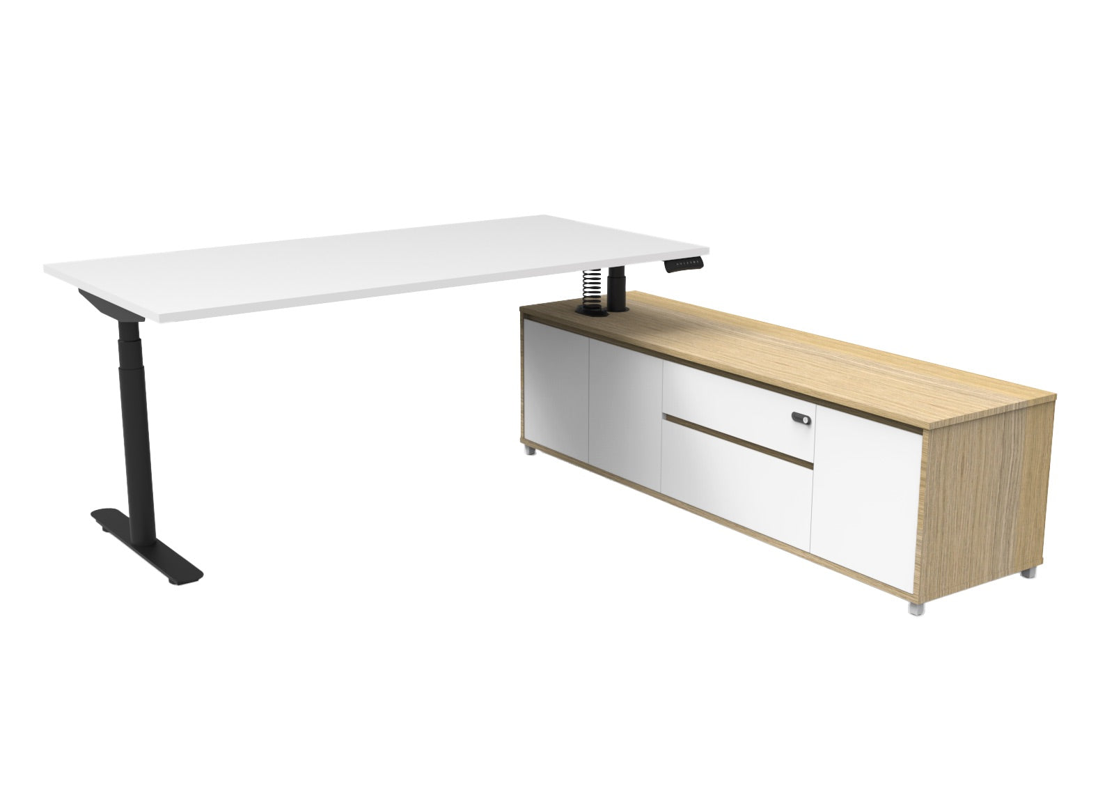 Helix+ Executive Desk & Cabinet