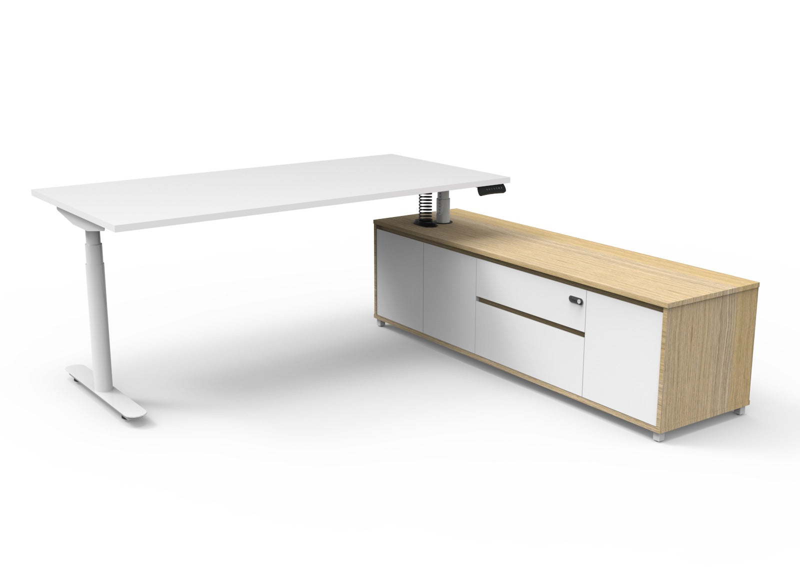 Helix+ Executive Desk & Cabinet