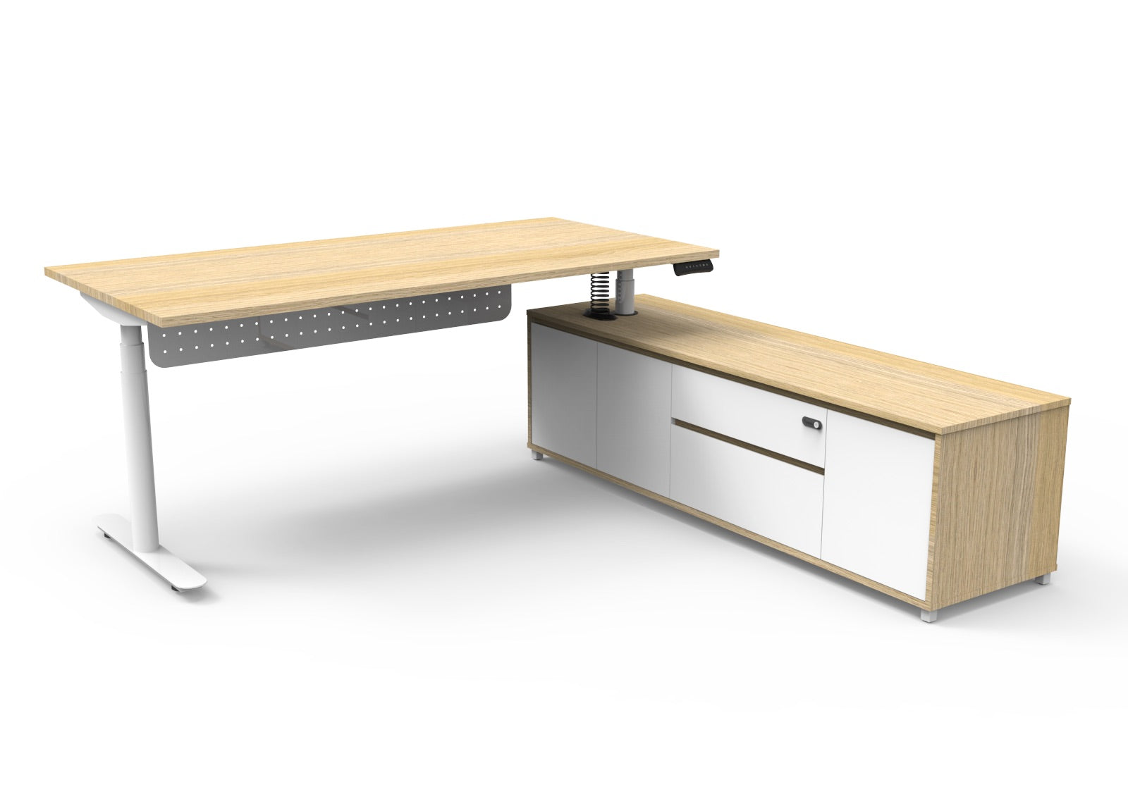 Helix+ Executive Desk & Cabinet