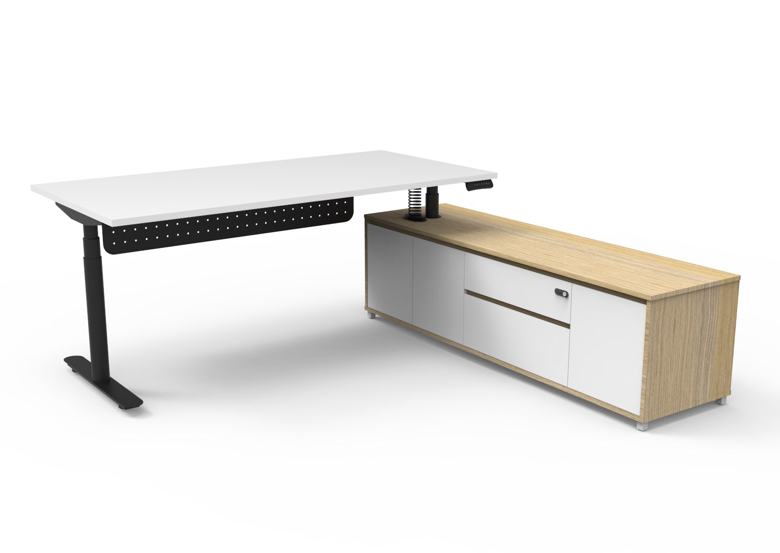 Helix+ Executive Desk & Cabinet