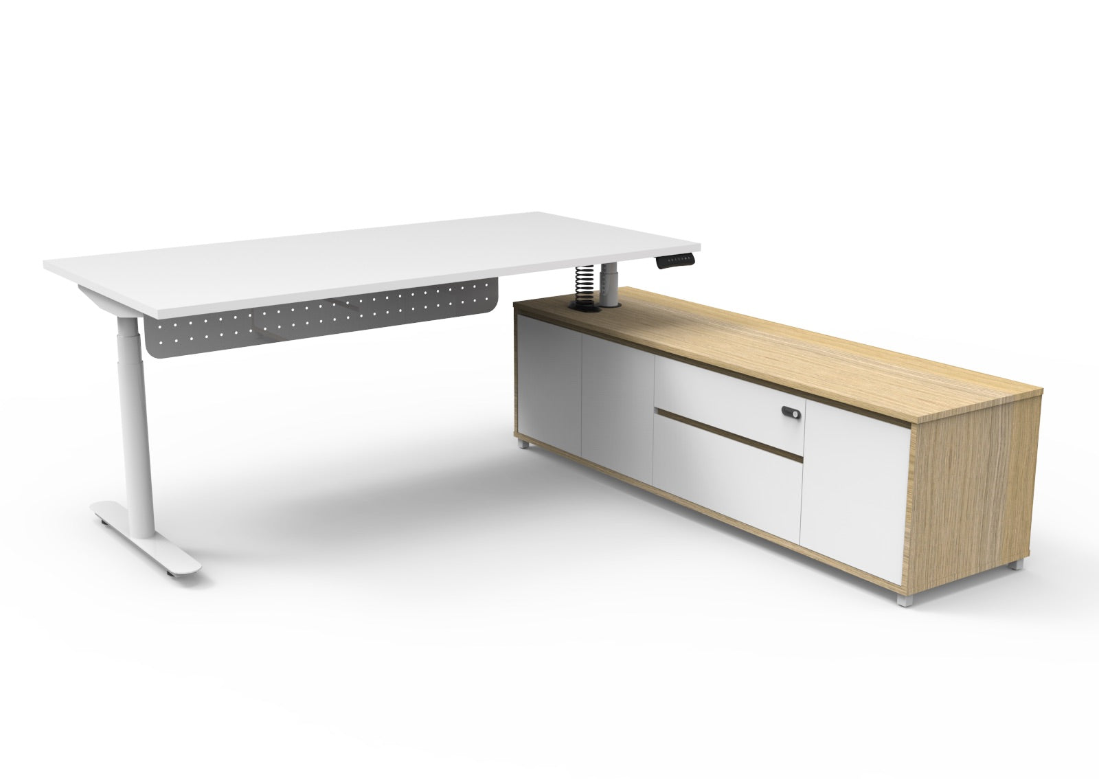 Helix+ Executive Desk & Cabinet