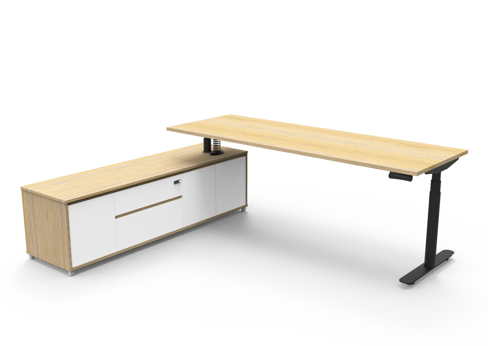 Helix+ Executive Desk & Cabinet