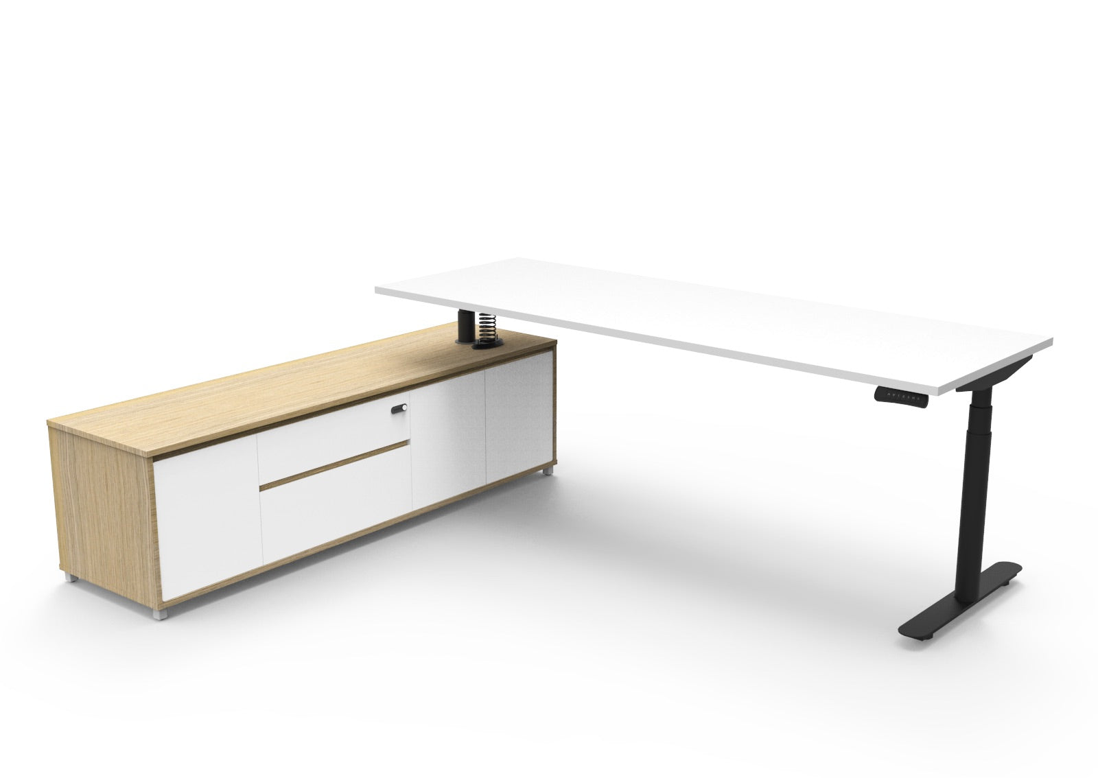 Helix+ Executive Desk & Cabinet