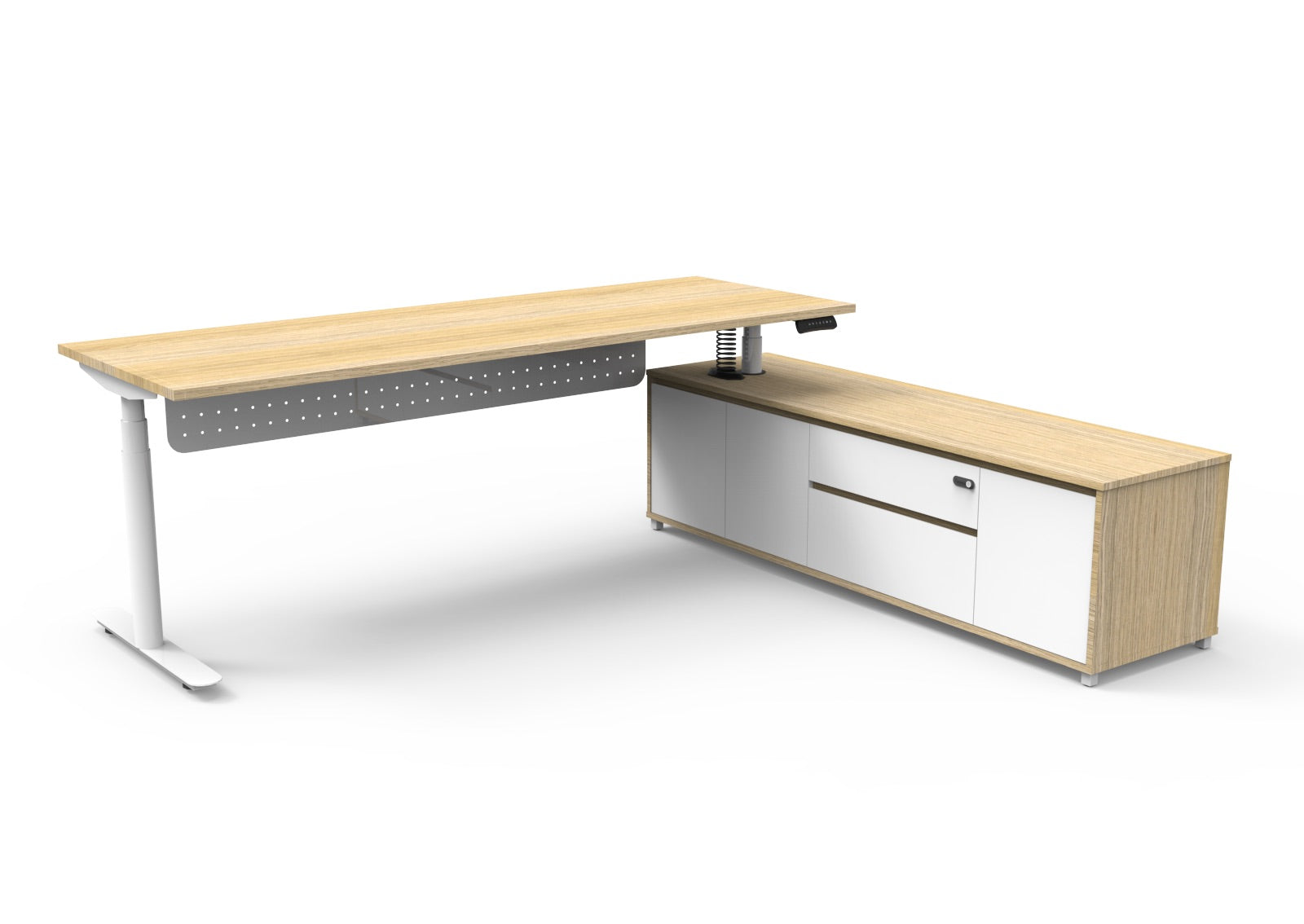 Helix+ Executive Desk & Cabinet