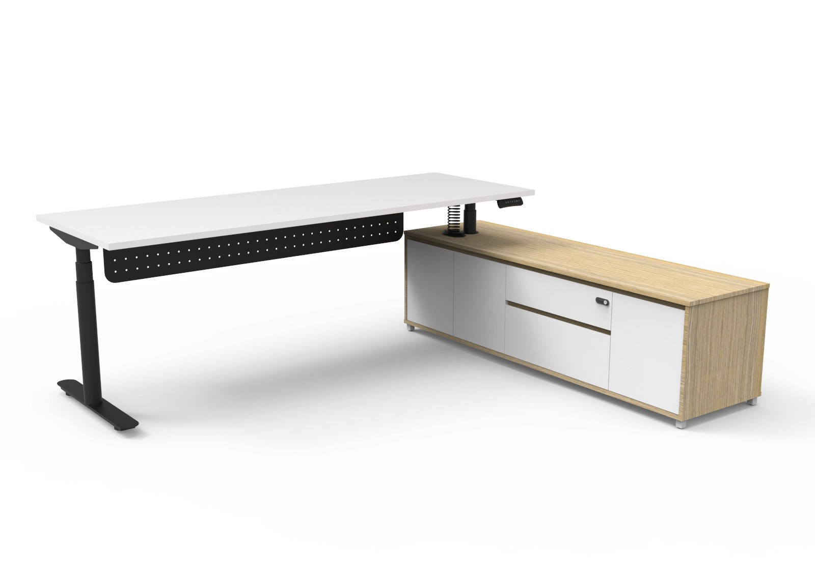 Helix+ Executive Desk & Cabinet