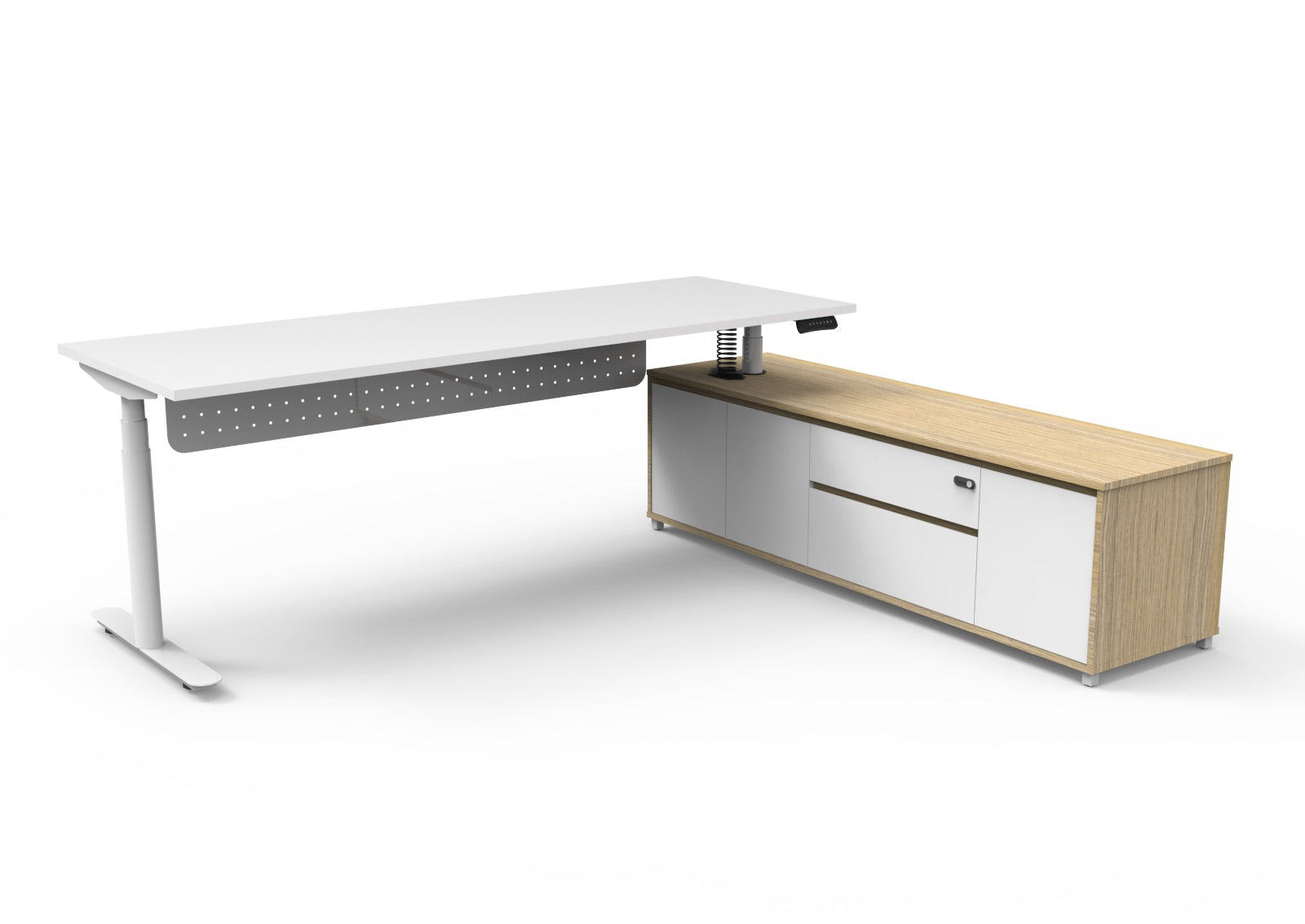 Helix+ Executive Desk & Cabinet