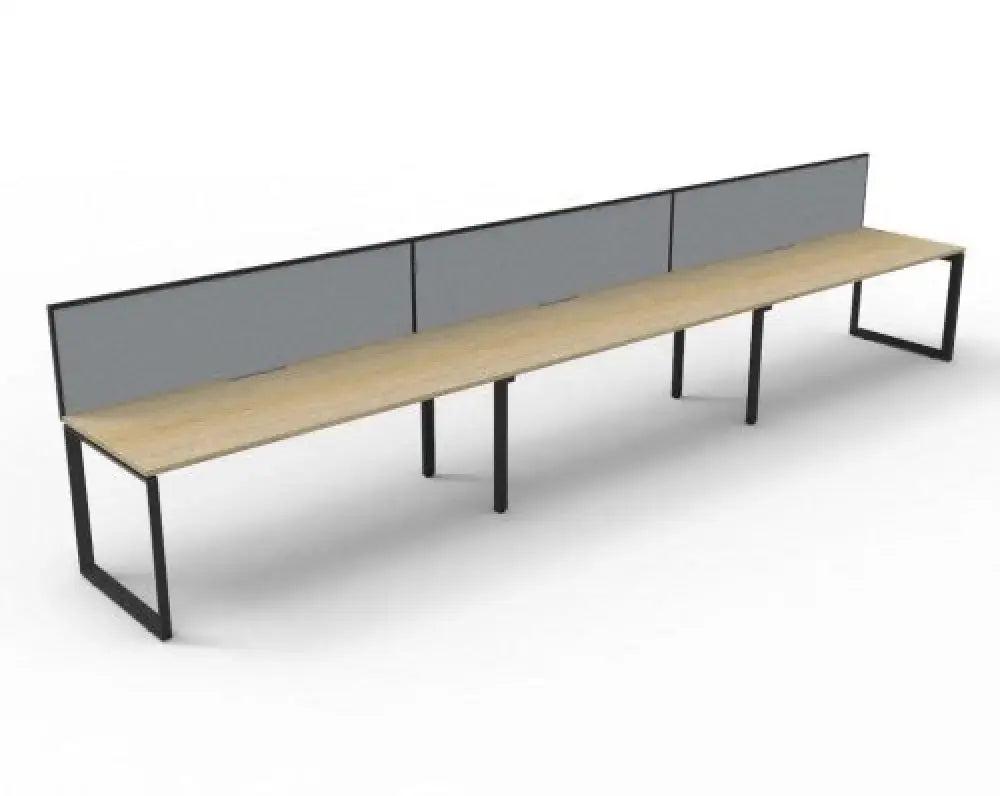 Helix Loop Side by Side 3 Person Workstation