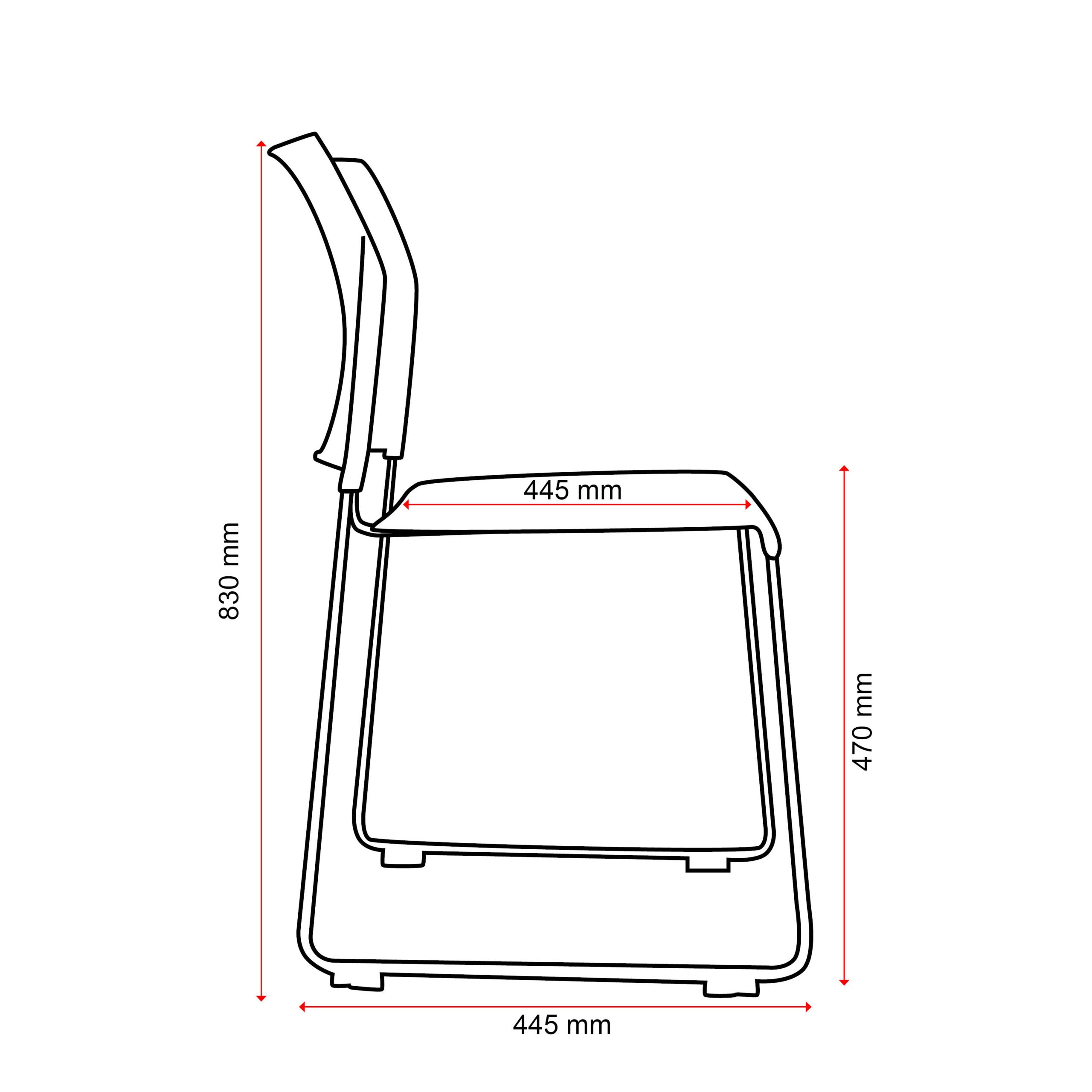 Buro Maxim Mesh Sled Visitor Chair