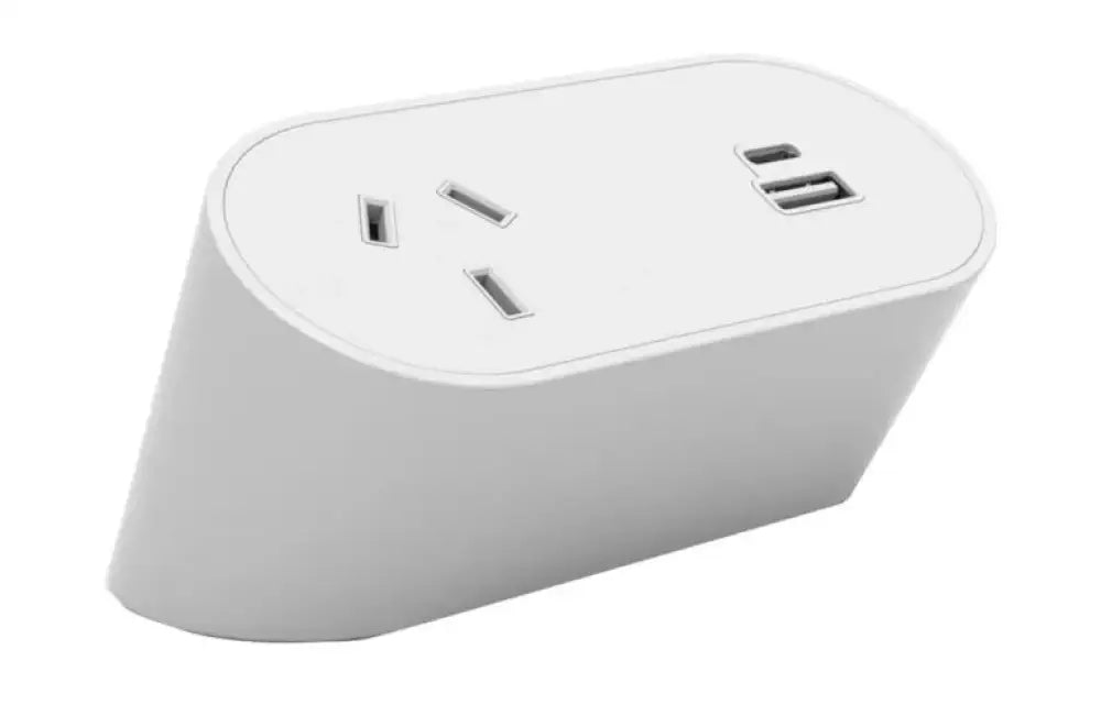 Above Desk Nova Clamp 1 GPO + USB Fast Charge - McLernons Business Base