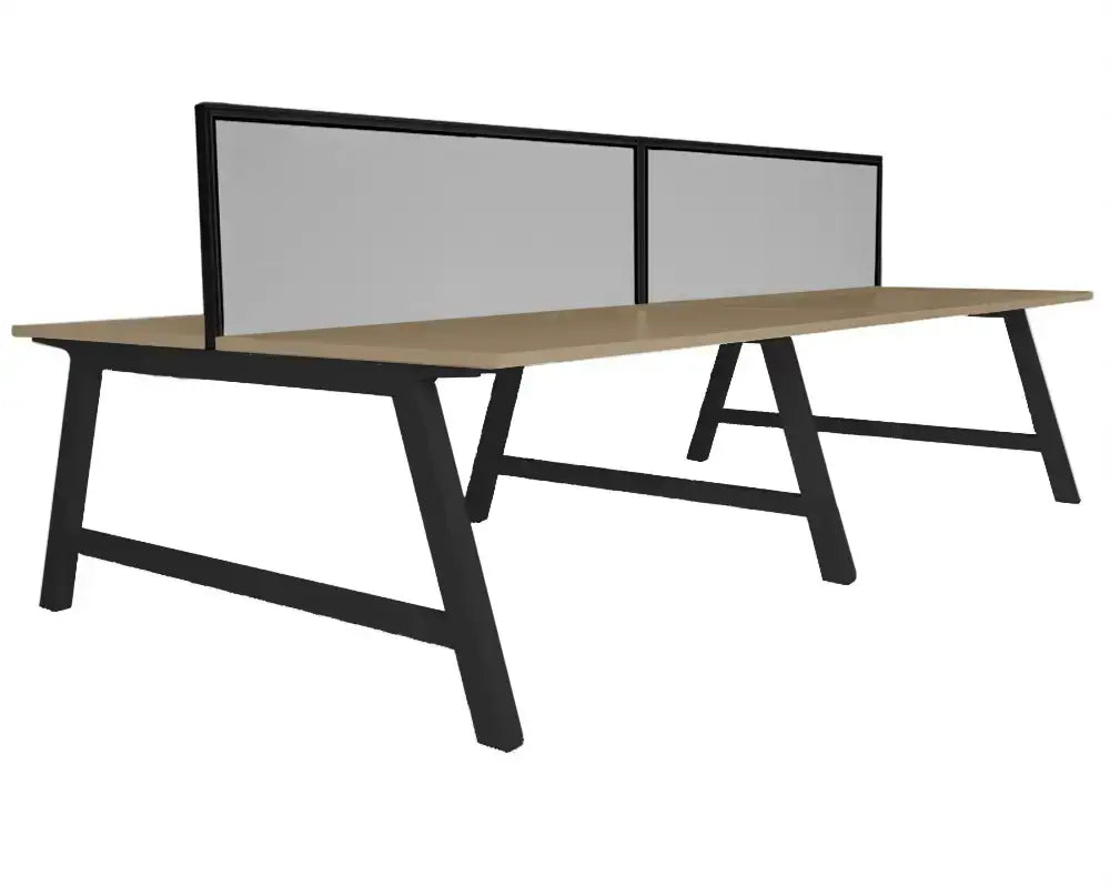 Pitch Back to Four Person Pod 1500 with Sector Screens - Office Furniture - Mclernons Business Base