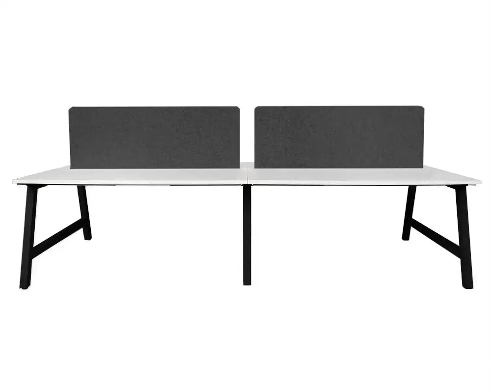 Pitch Back to Four Person Pod 1500 with Element Screens - Office Furniture - Mclernons Business Base