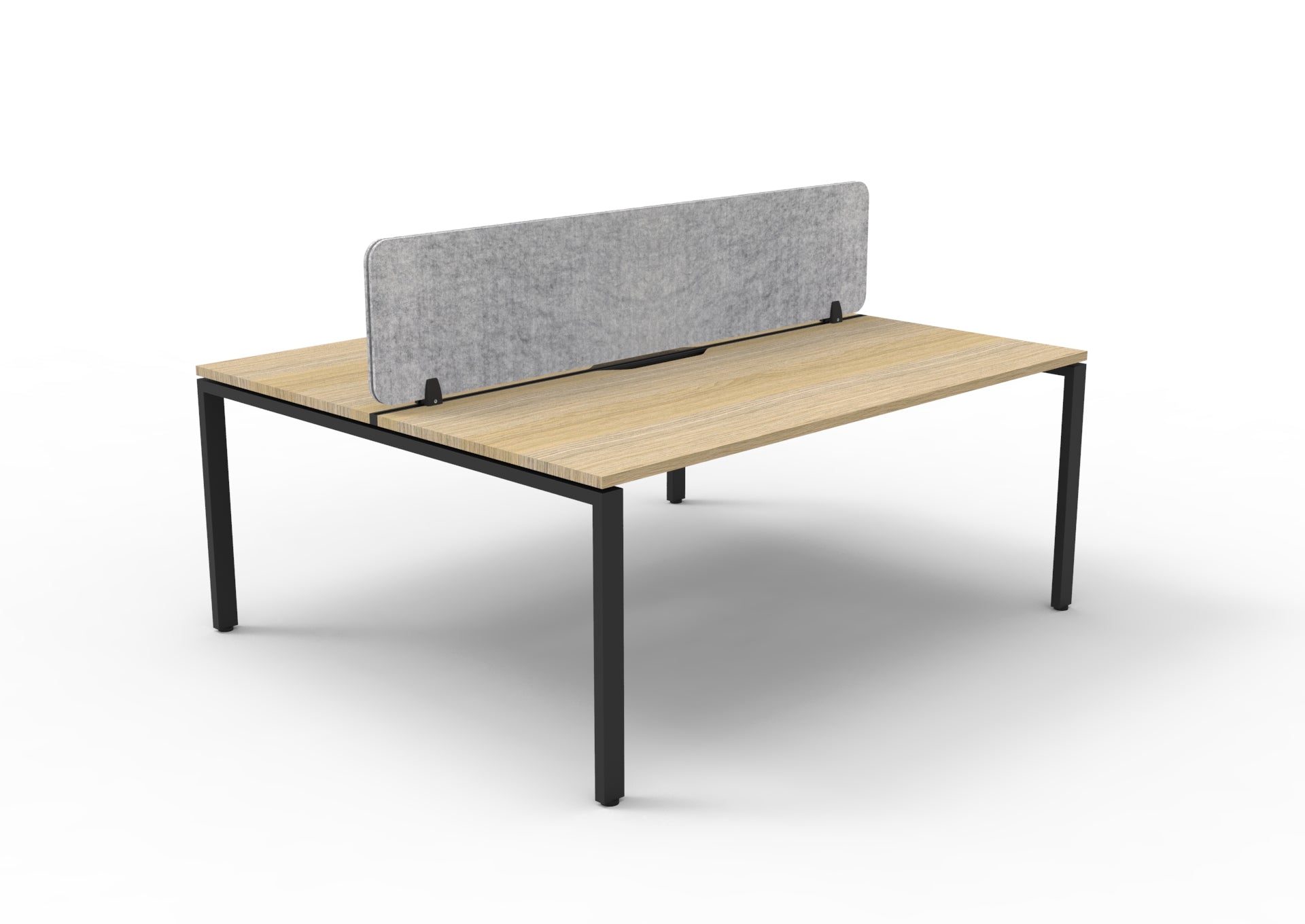Helix Profile Back to Back 2 Person Workstation With Eco Screen