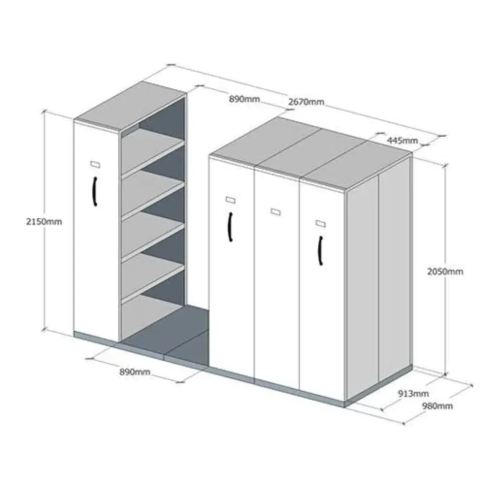 Compactus 4 Bay 980w Space Efficient Bulk Storage