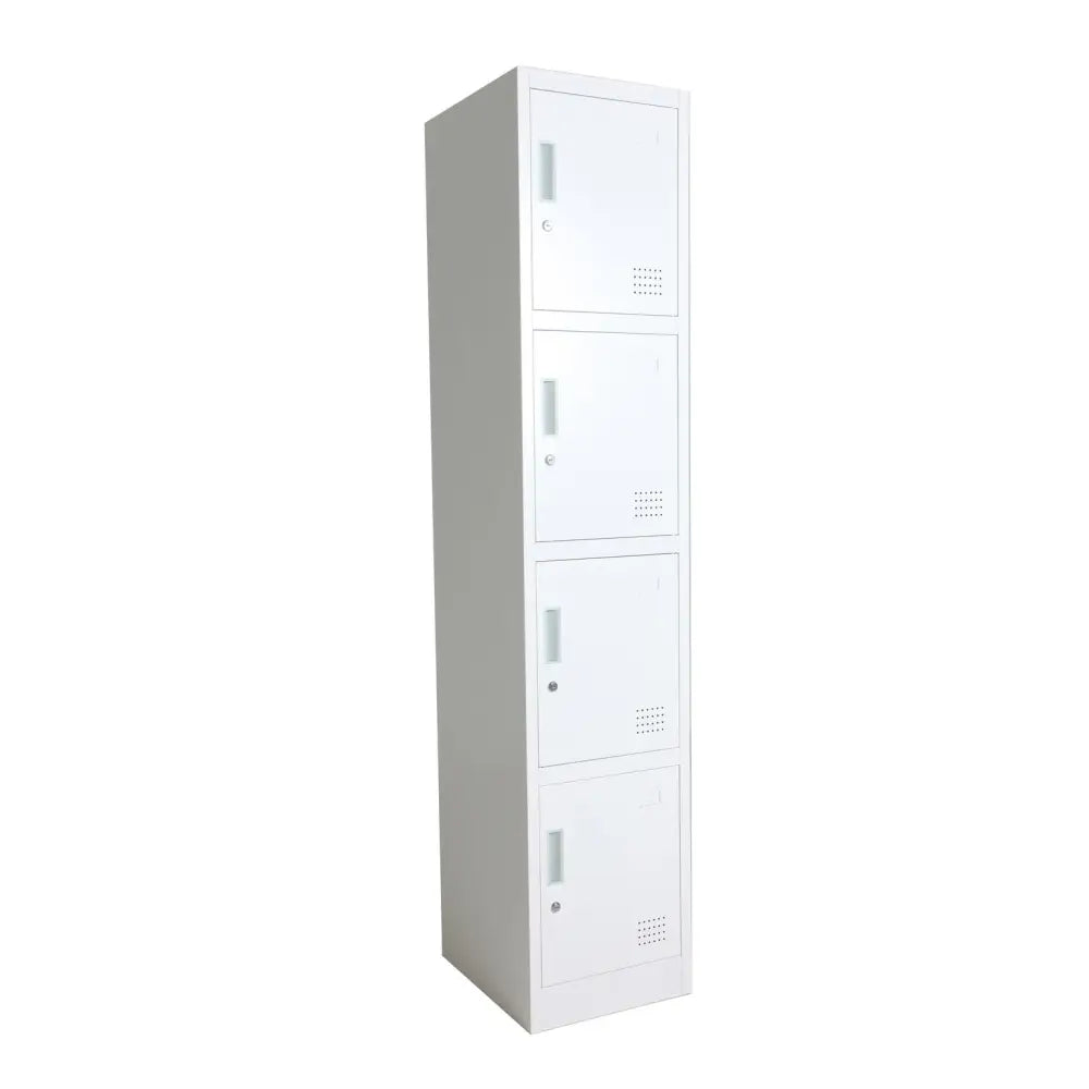 Enduro Four Door Locker White - Storage Cabinets & Lockers - Mclernons Business Base