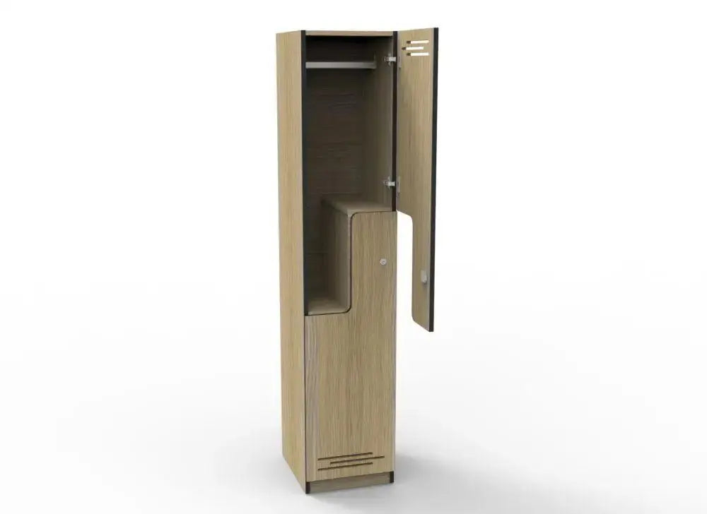 Helix Step Two Door Melamine Locker