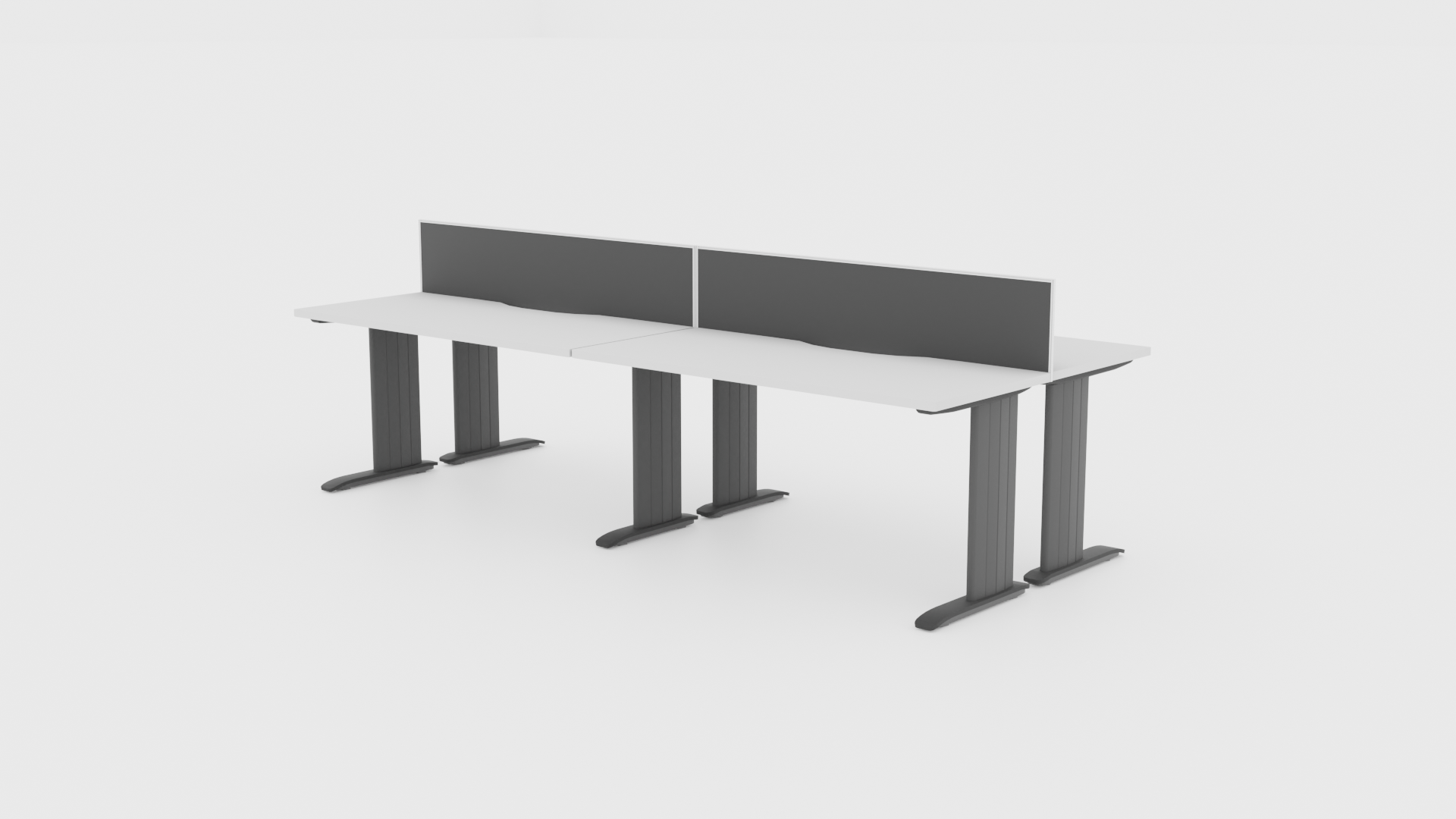 Industry Desk 4 Pod 1800 Back to - Office Furniture - Mclernons Business Base