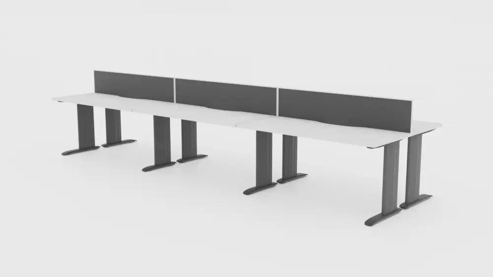 Industry Desk 6 Pod 1500 Back to - Office Furniture - Mclernons Business Base