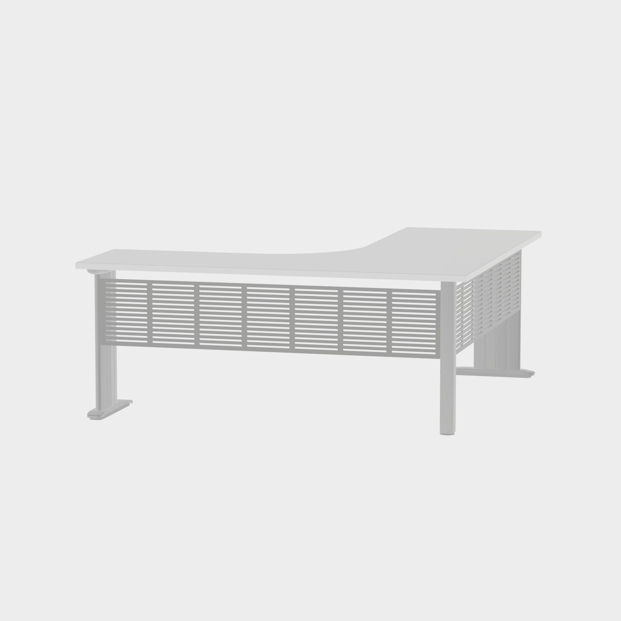 Industry Workstation 1800 with Modesty Panel - Office Furniture - Mclernons Business Base