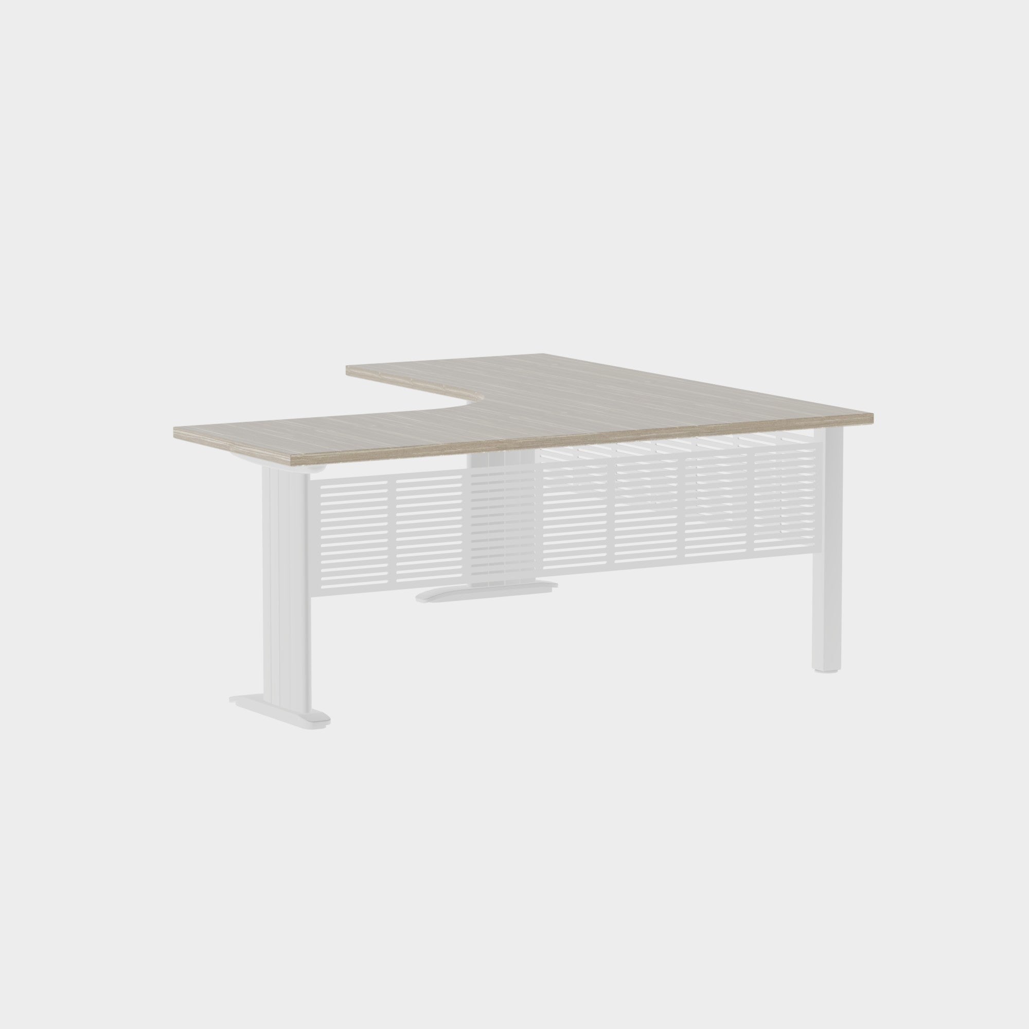 Industry Workstation 1800 with Modesty Panel - Office Furniture - Mclernons Business Base