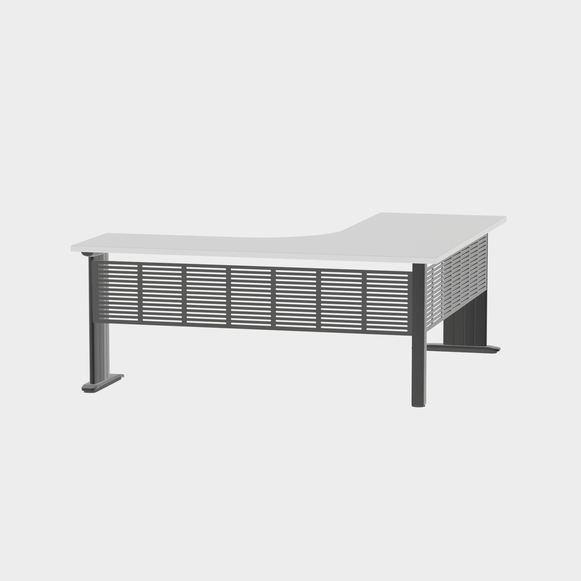 Industry Workstation 1800 with Modesty Panel - Office Furniture - Mclernons Business Base