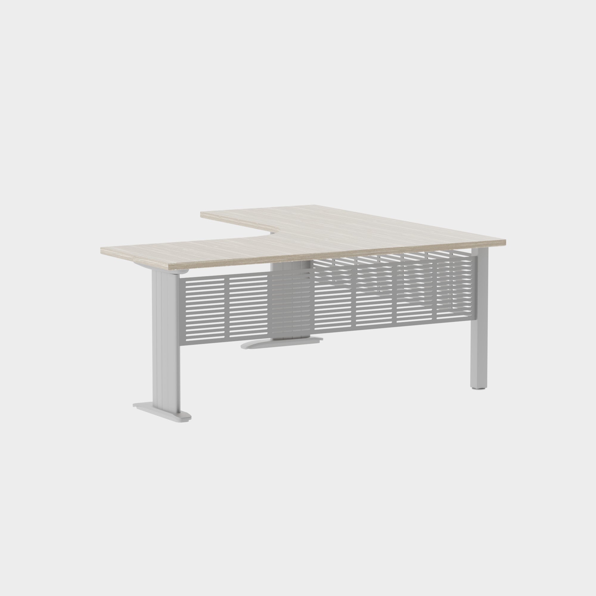 Industry Workstation 1800 with Modesty Panel - Office Furniture - Mclernons Business Base