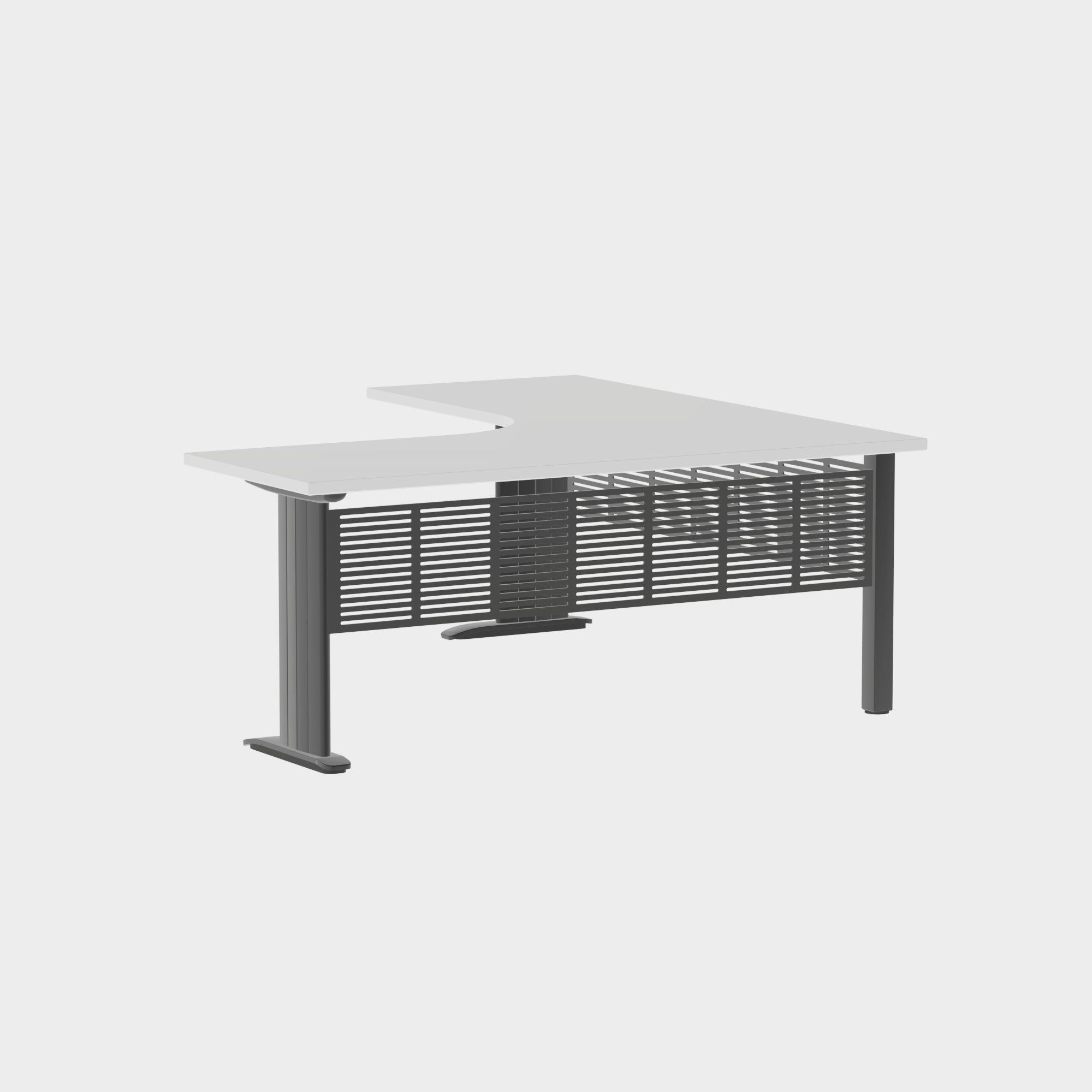 Industry Workstation 1800 with Modesty Panel - Office Furniture - Mclernons Business Base