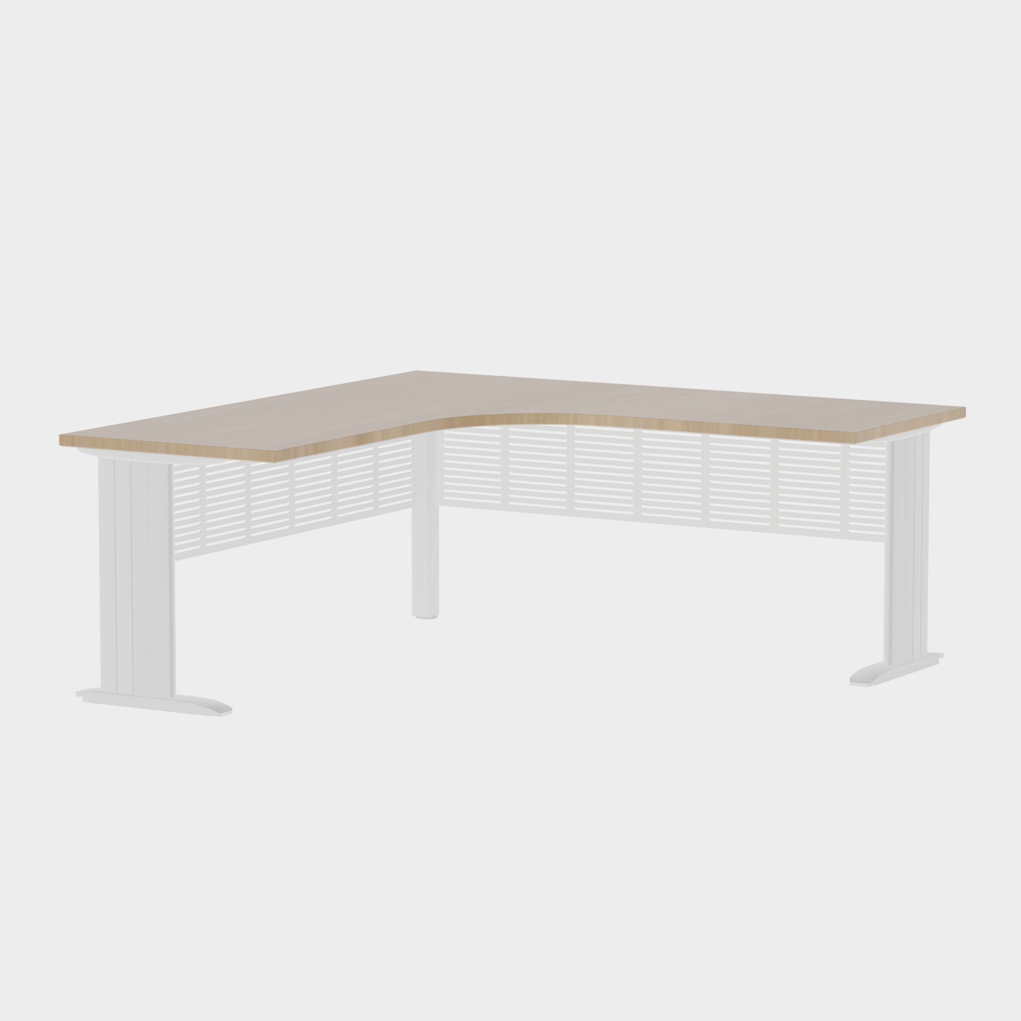 Industry Workstation 1800 with Modesty Panel - Office Furniture - Mclernons Business Base