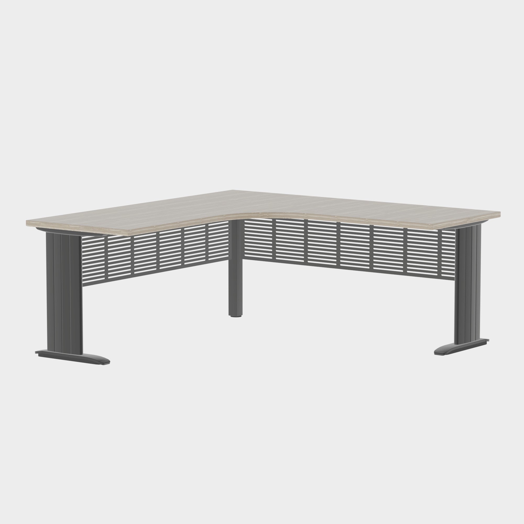 Industry Workstation 1800 with Modesty Panel - Office Furniture - Mclernons Business Base