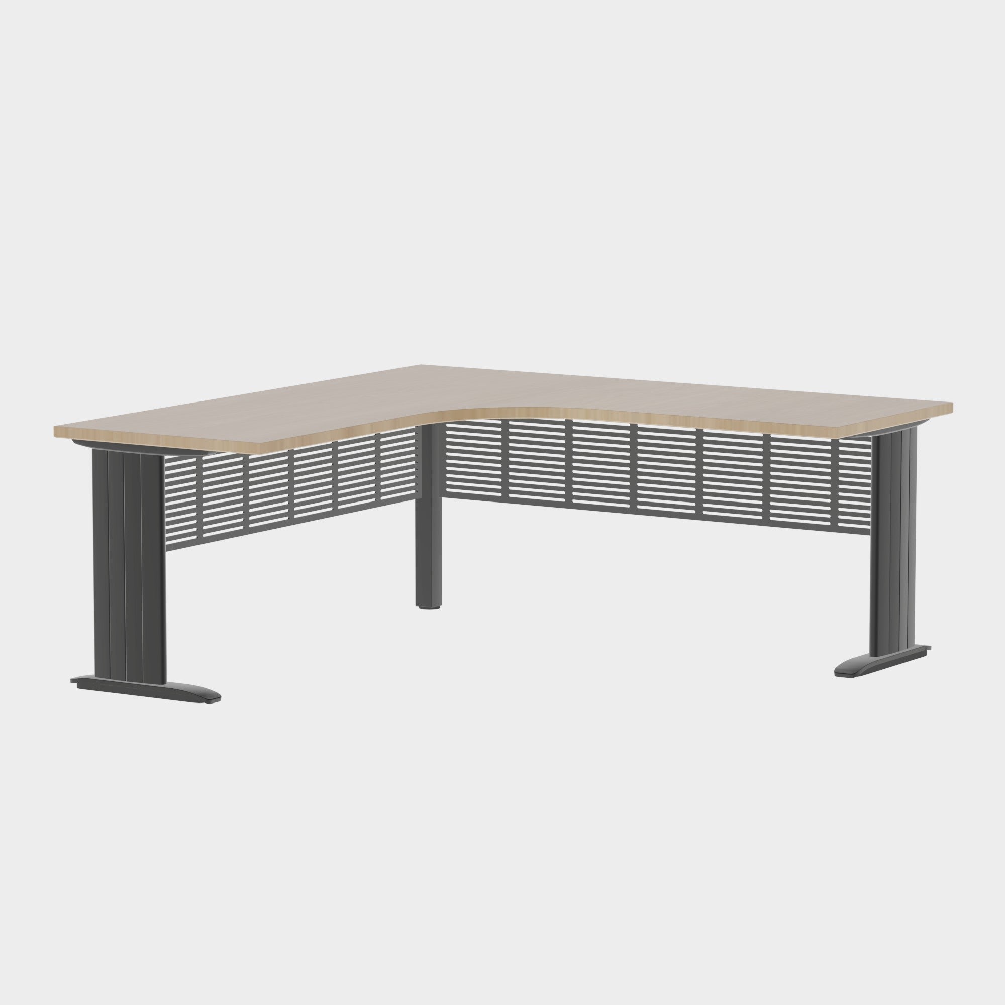 Industry Workstation 1800 with Modesty Panel - Office Furniture - Mclernons Business Base