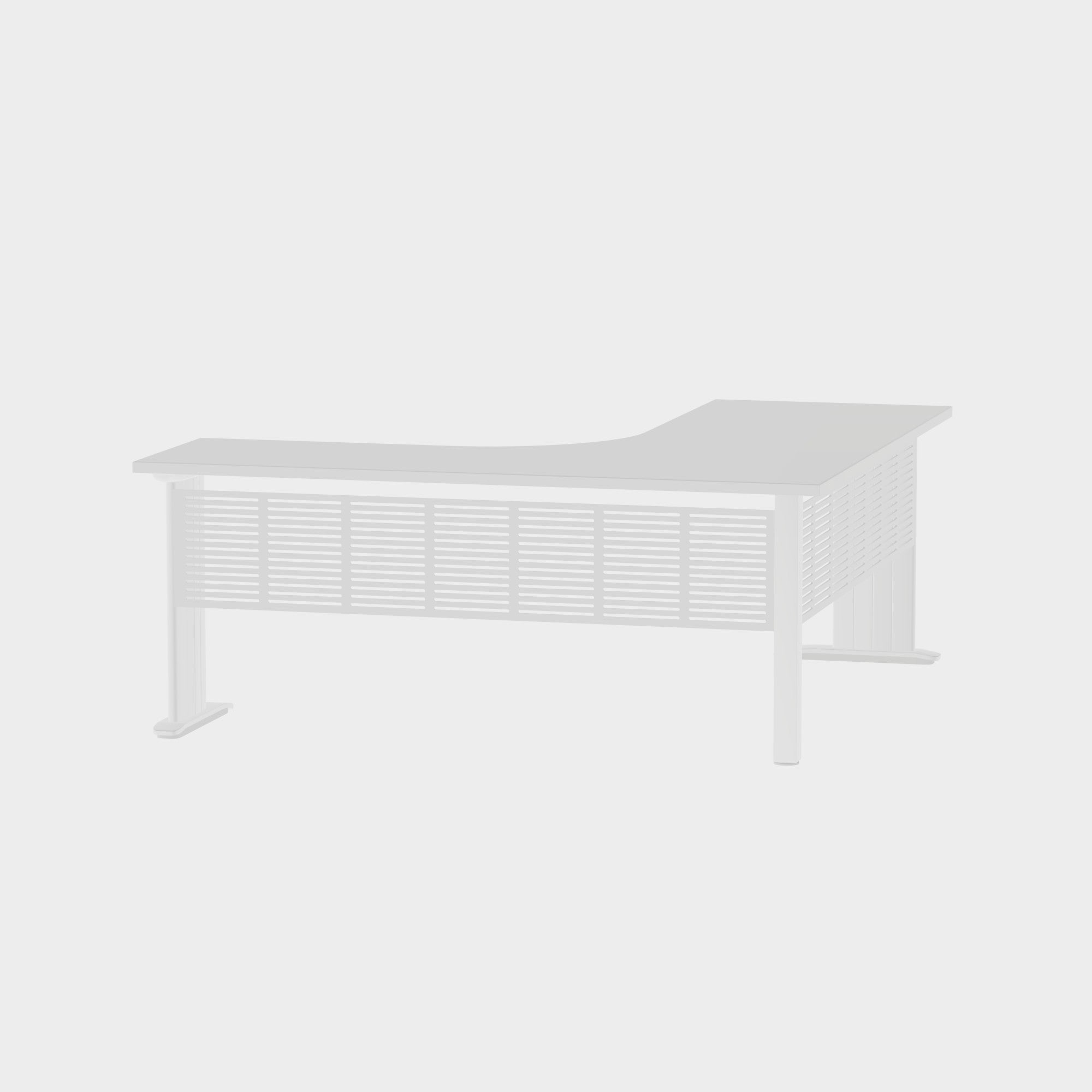 Industry Workstation 1800 with Modesty Panel - Office Furniture - Mclernons Business Base