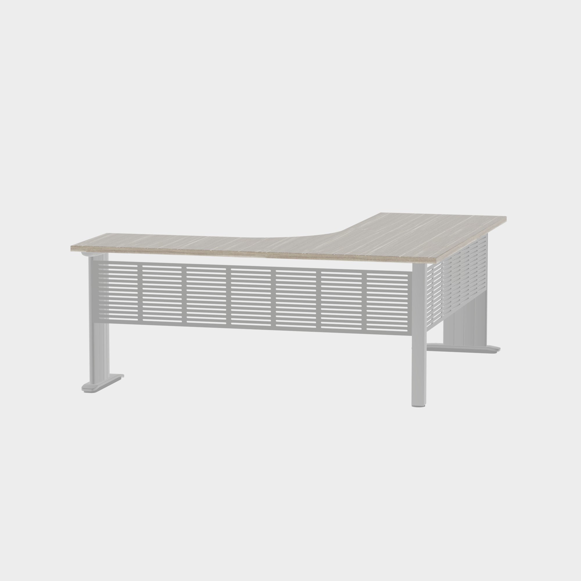 Industry Workstation 1800 with Modesty Panel - Office Furniture - Mclernons Business Base