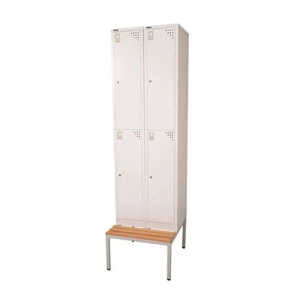 Light Oak Mod Single Sided Bench Seat Silver Frame