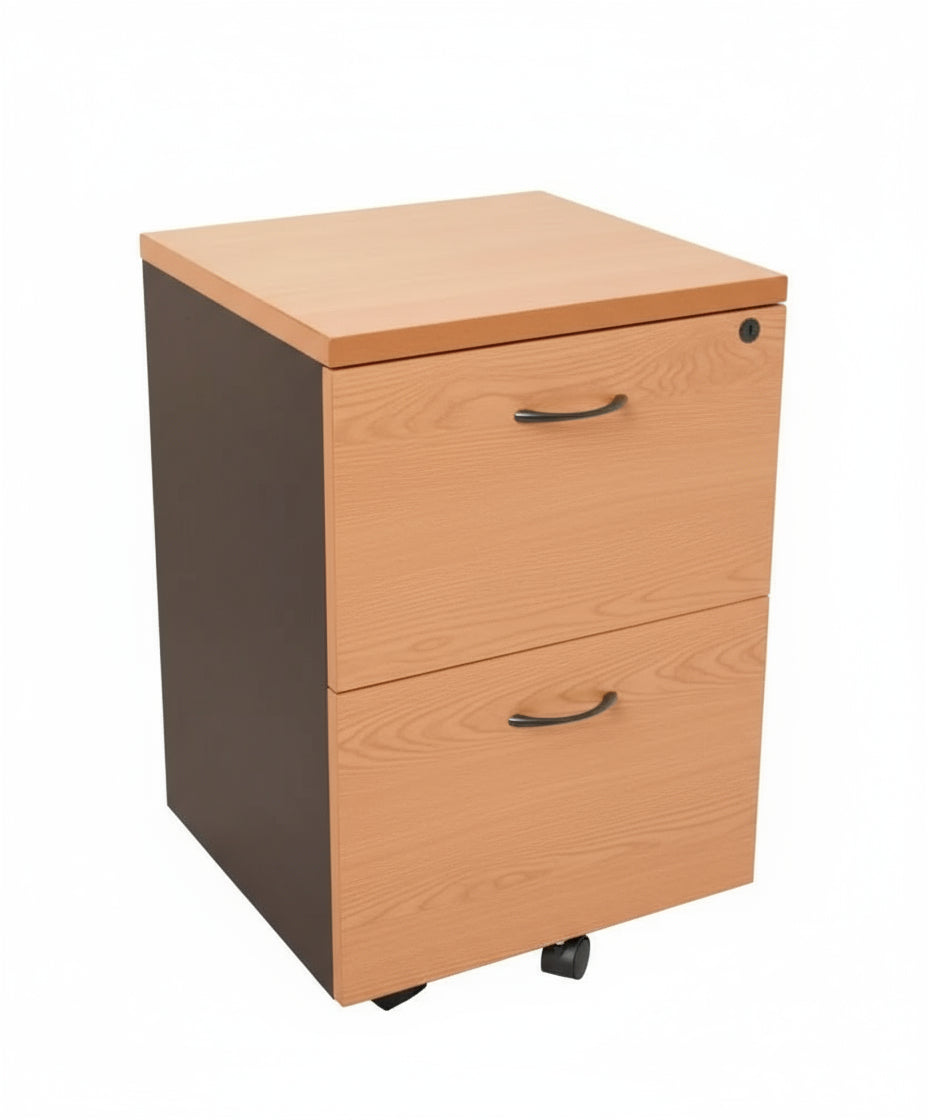 Matrix Mobile Pedestal 2 File Drawers - Office Furniture - Mclernons Business Base