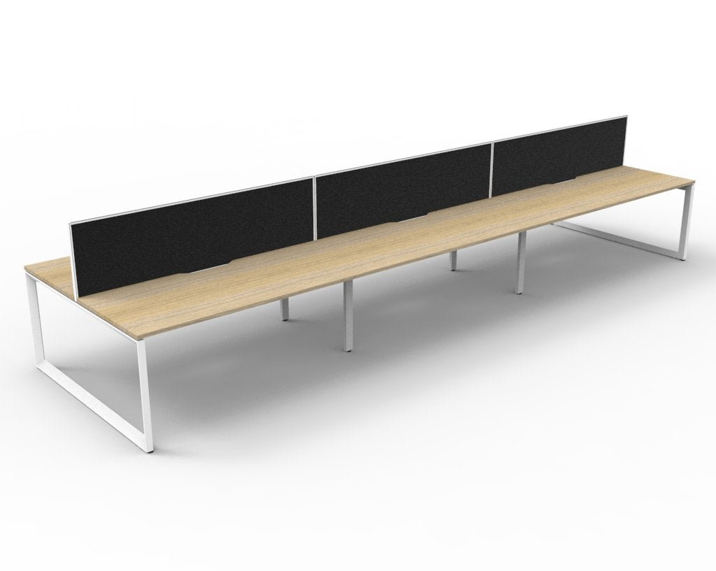 Helix Loop Back to Back 6 Person Workstation