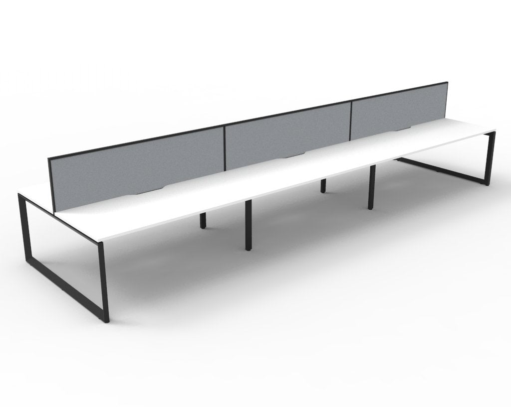 Helix Loop Back to Back 6 Person Workstation