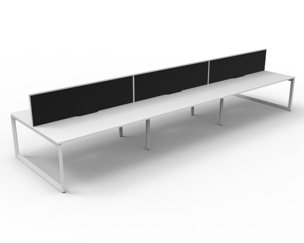 Helix Loop Back to Back 6 Person Workstation