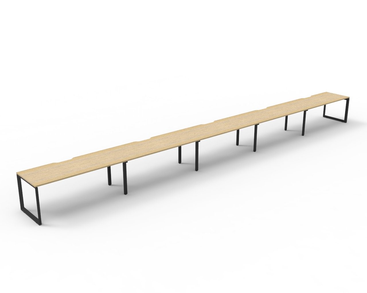 Helix Loop Side by Side 5 Person Workstation