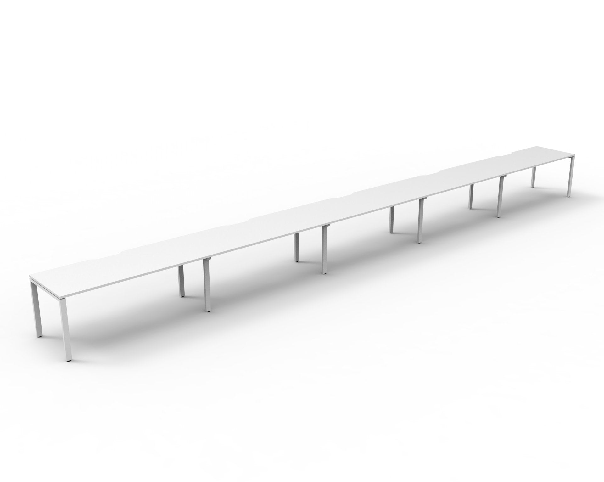 Helix Profile Side by Side 5 Person Workstation