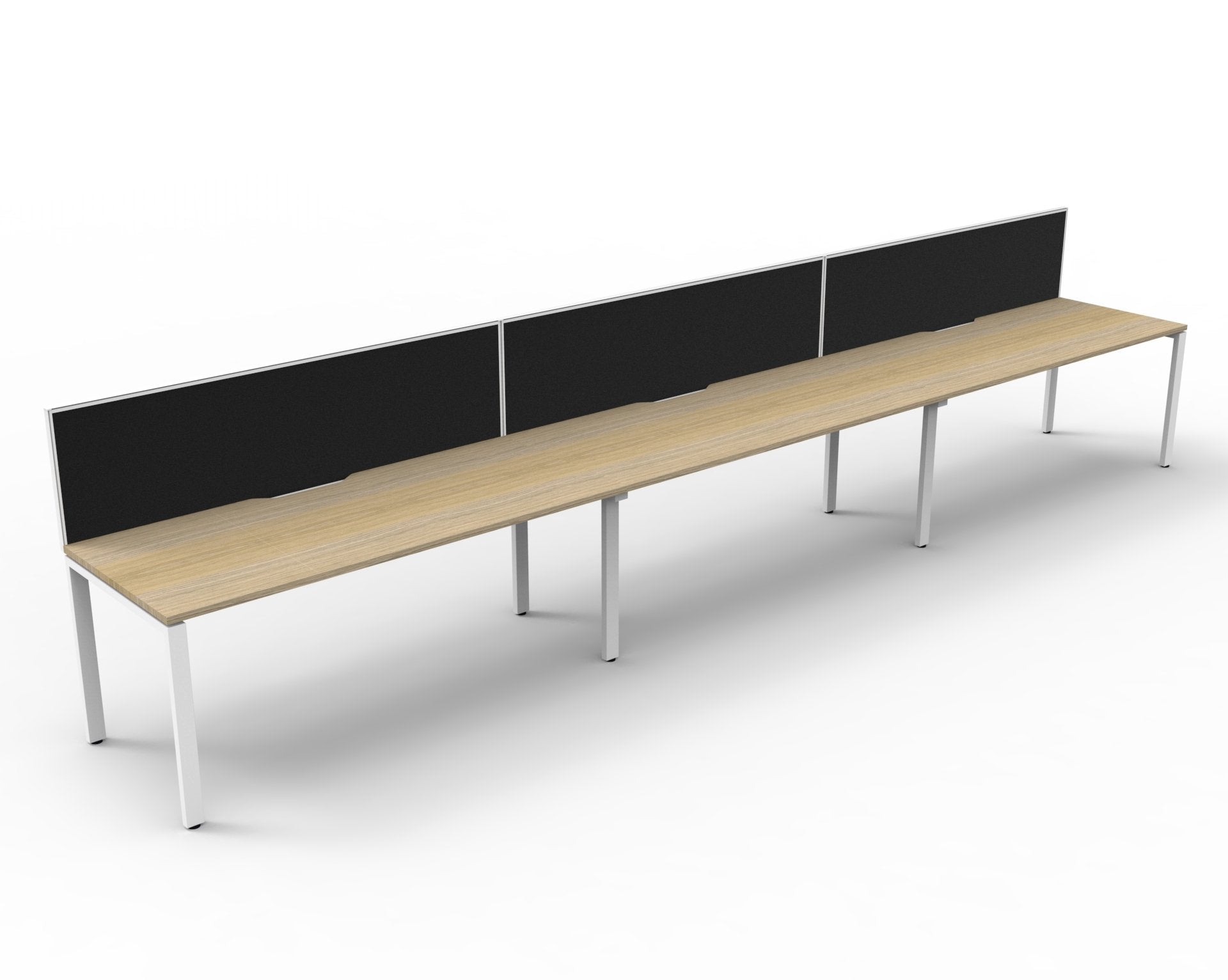 Helix Profile Side by Side 3 Person Workstation