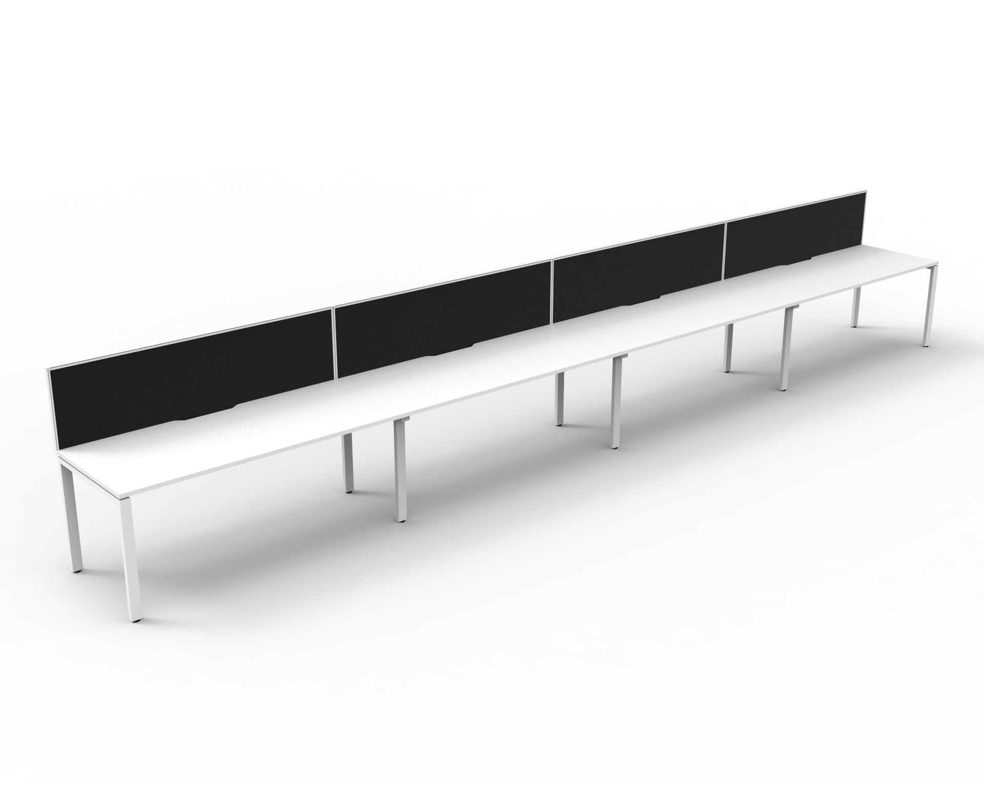 Helix Profile Side by Side 4 Person Workstation