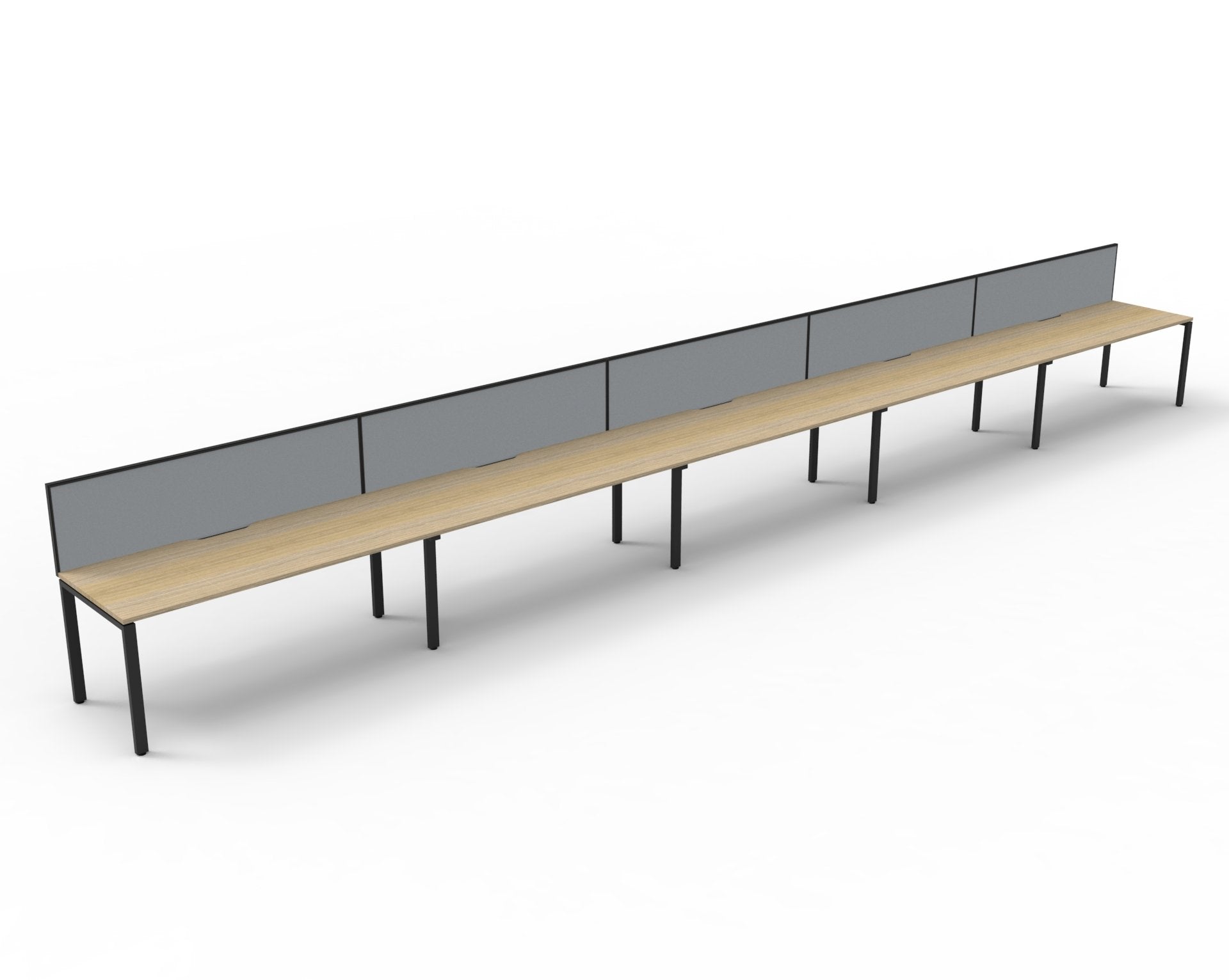 Helix Profile Side by Side 5 Person Workstation
