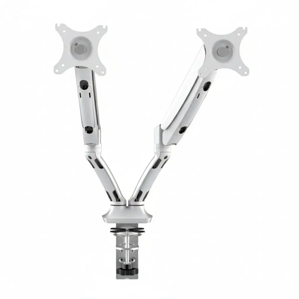 Gas Spring Dual Monitor Arm with Effortless Adjustments