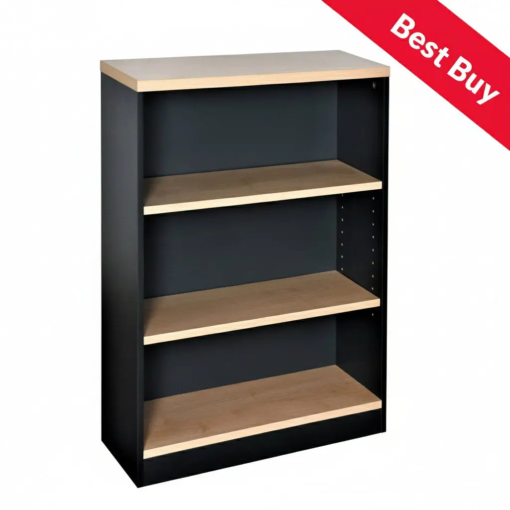 Orion Plus 1200h Bookcase with Adjustable Shelves Flat Packed