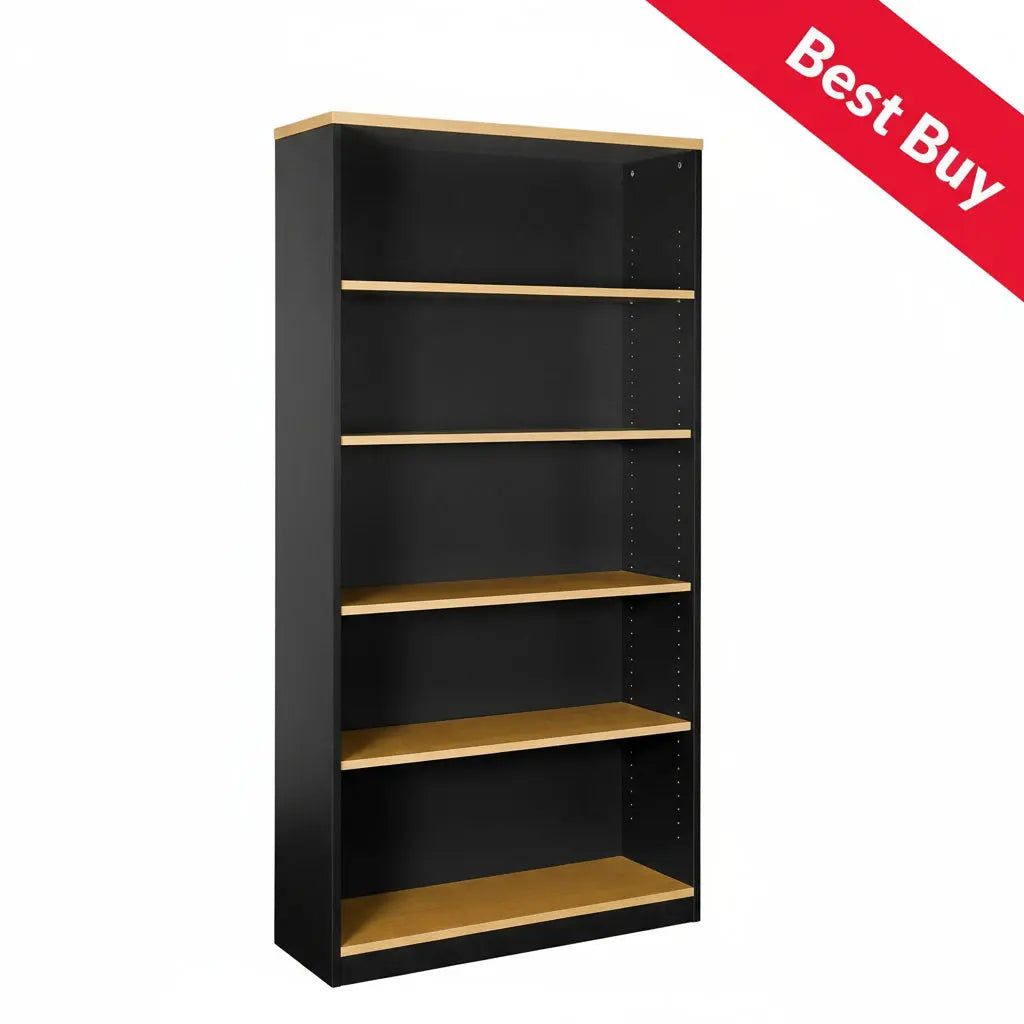 Orion Plus 1800h Bookcase with Adjustable Shelves Flat Packed