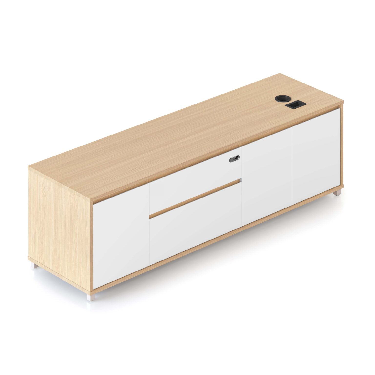 Height-Adjustable Storage Cabinet