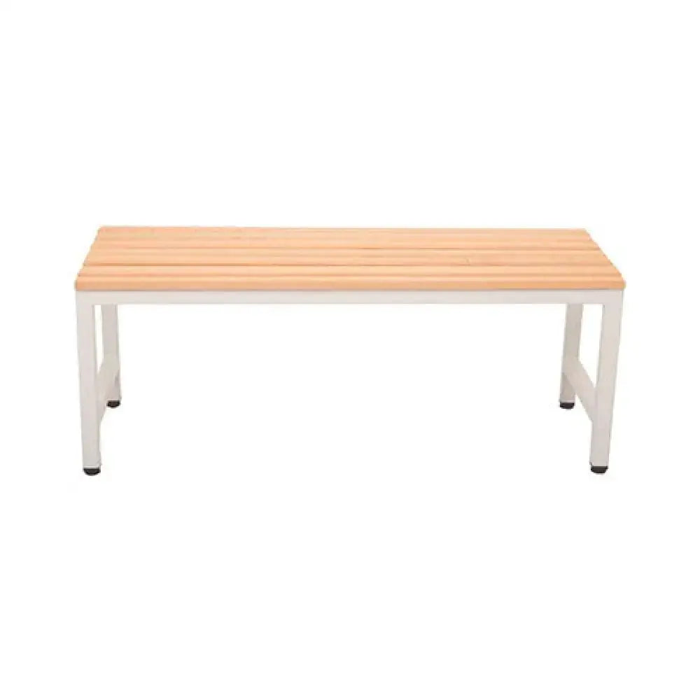 Single-sided Bench Seat Light Oak Mod Silver Frame